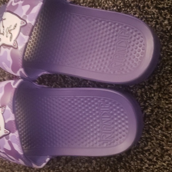Ripndip LORD NERMAL SLIDES (PURPLE CAMO)Cat Slide Sandals size 6 - Picture 5 of 9